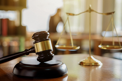 gavel and legal scales