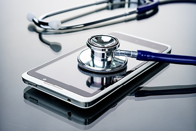 stethoscope on cell phone